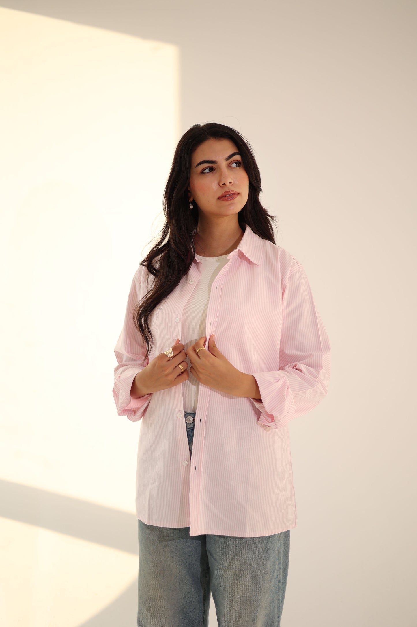 Pink Striped Shirt