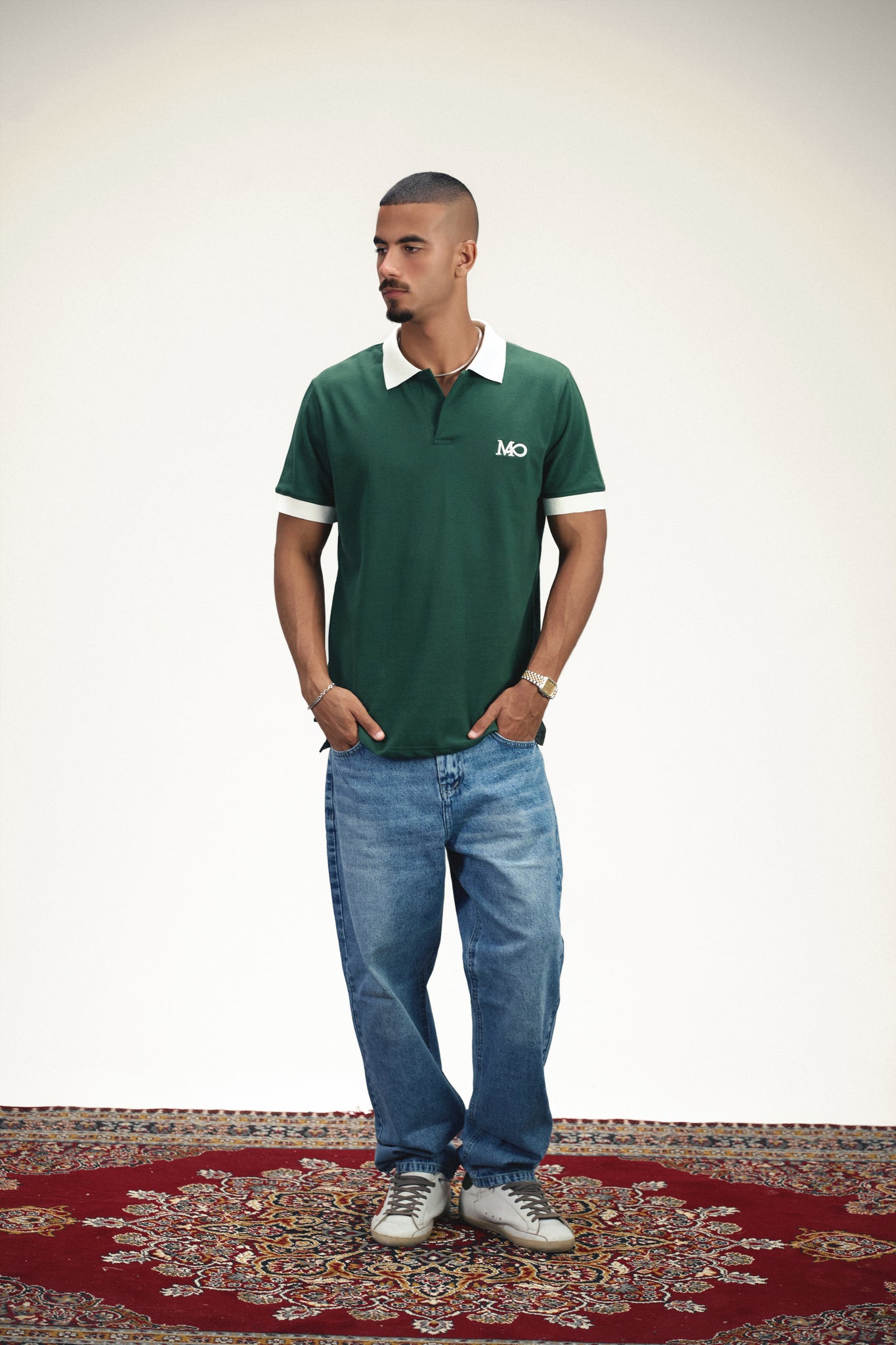 Marble Classic Polo Shirt - Dark Green