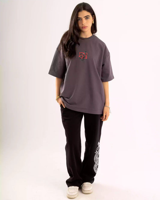 Printed  Iron  oversized T-shirt Summer milton
