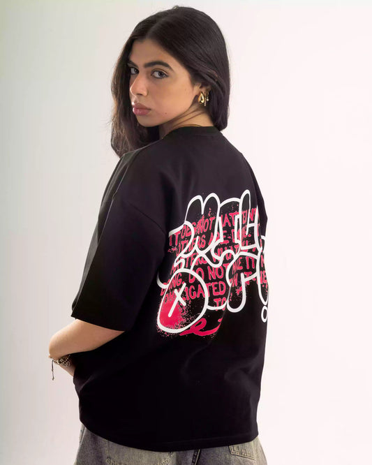 Black oversized T-shirt