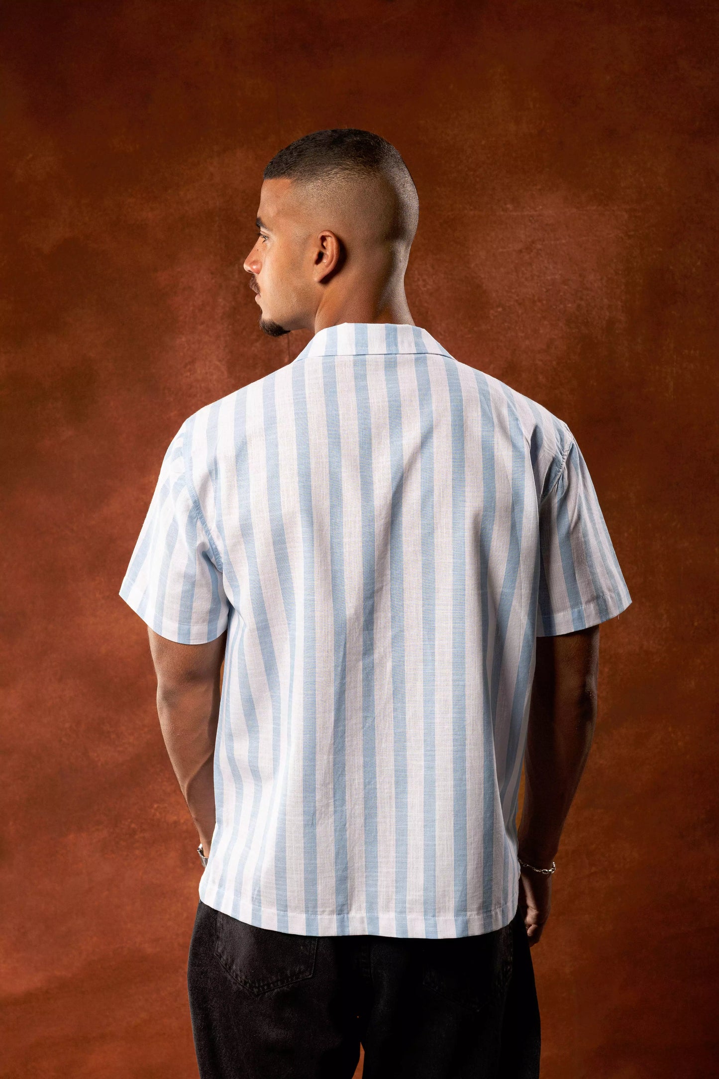 Summer blue stripped shirt