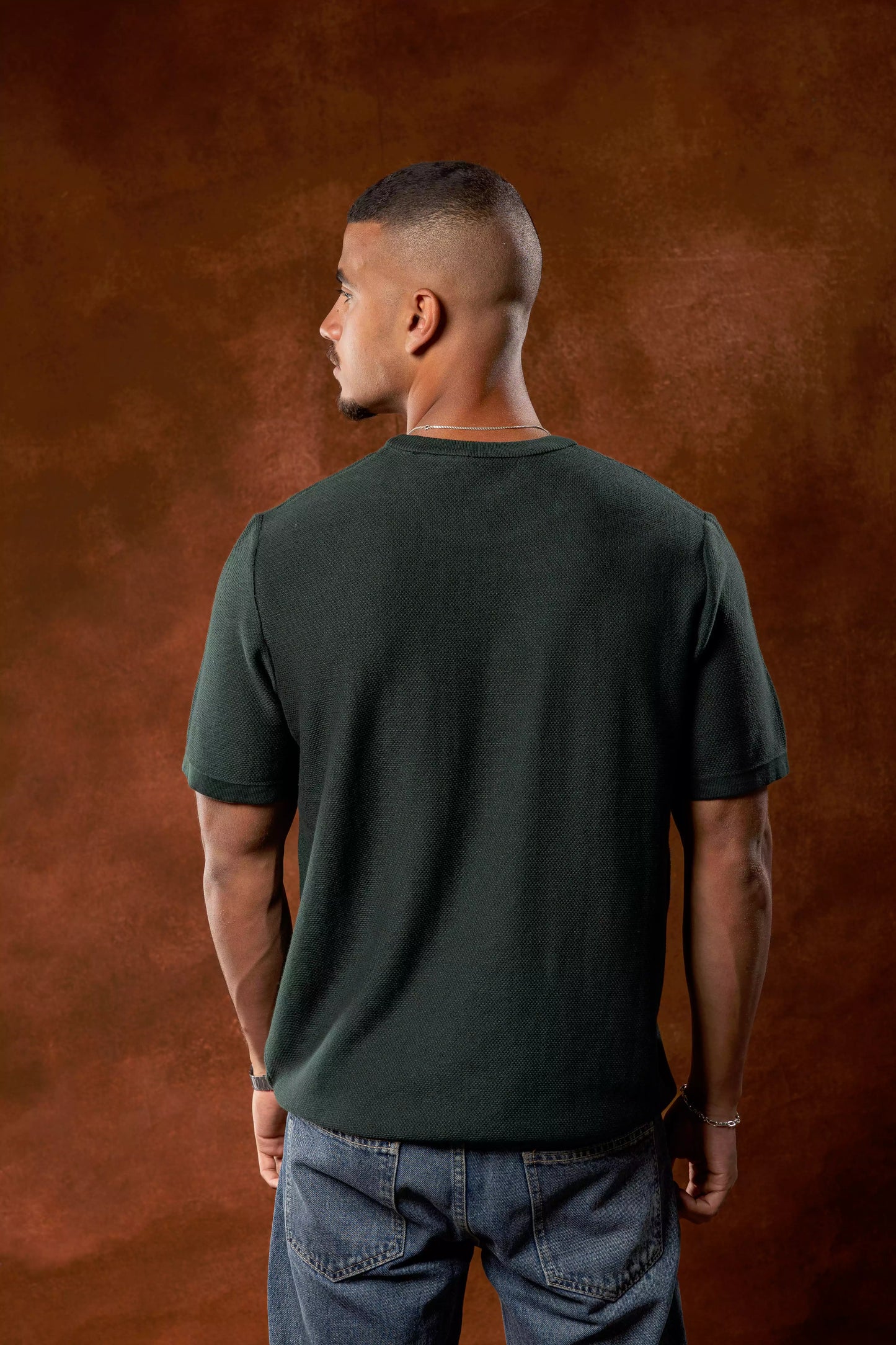 Dark Green knitted T-shirt