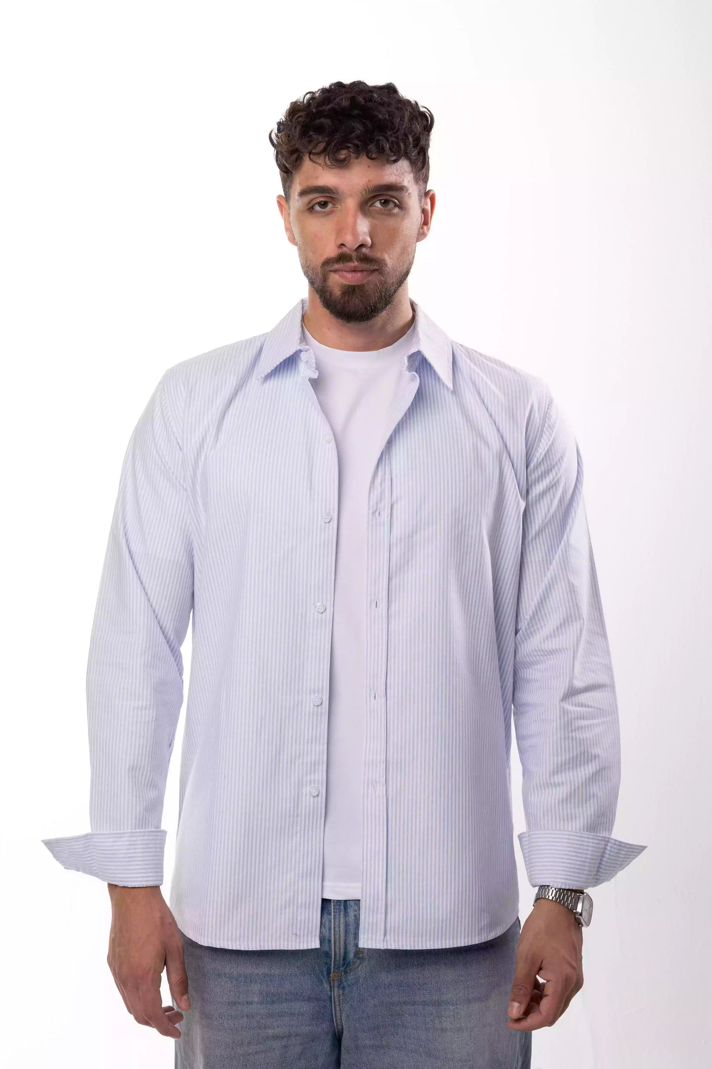 Skyline Stripes Cotton Shirt