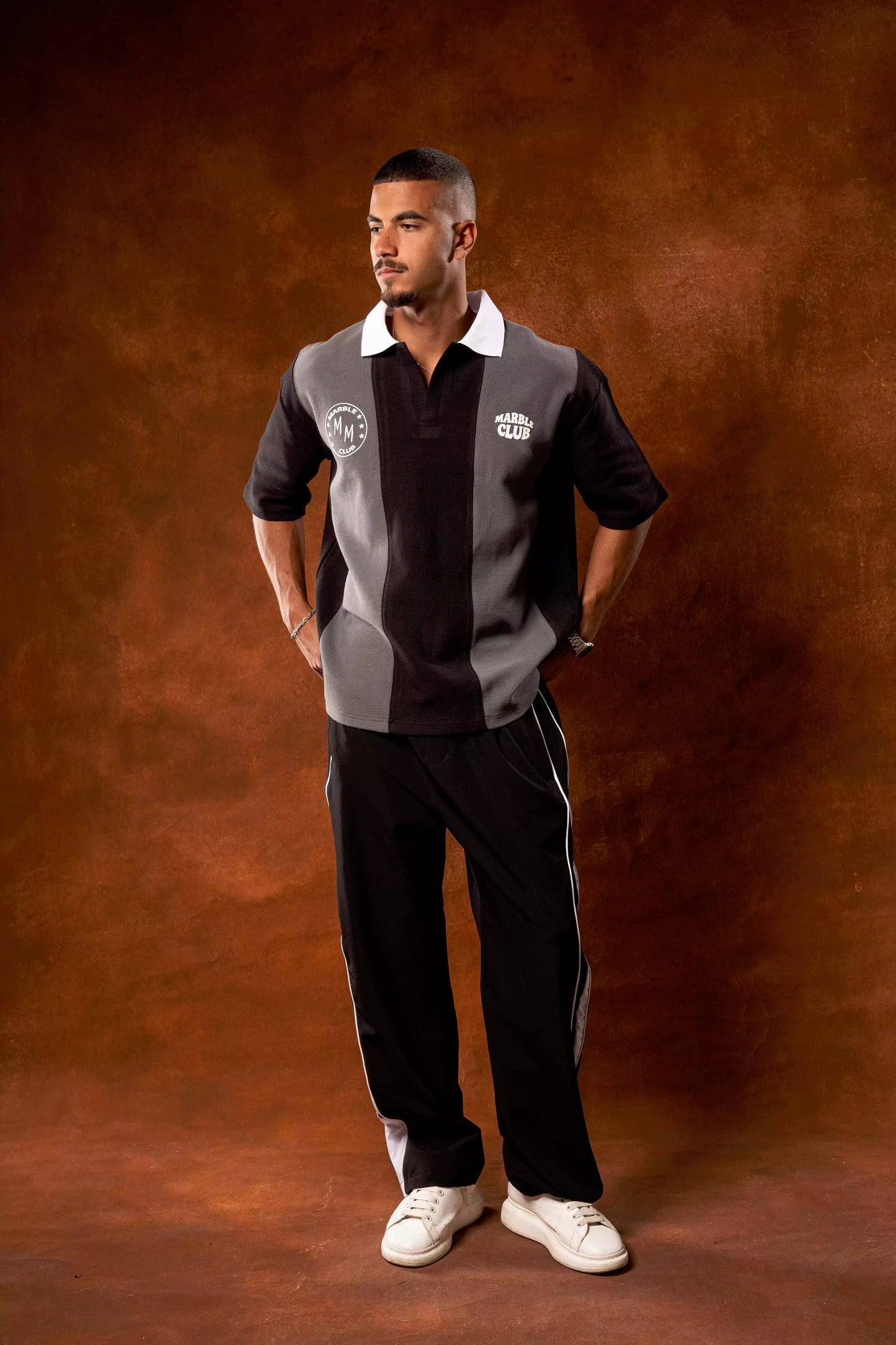 Marble Club Two-Tone Polo