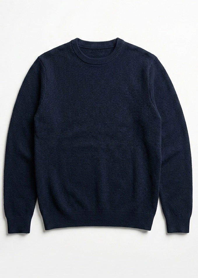 knitted Dark Blue sweater