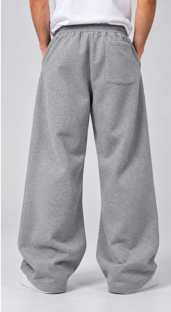Dragon wide leg Sweatpants – Grey