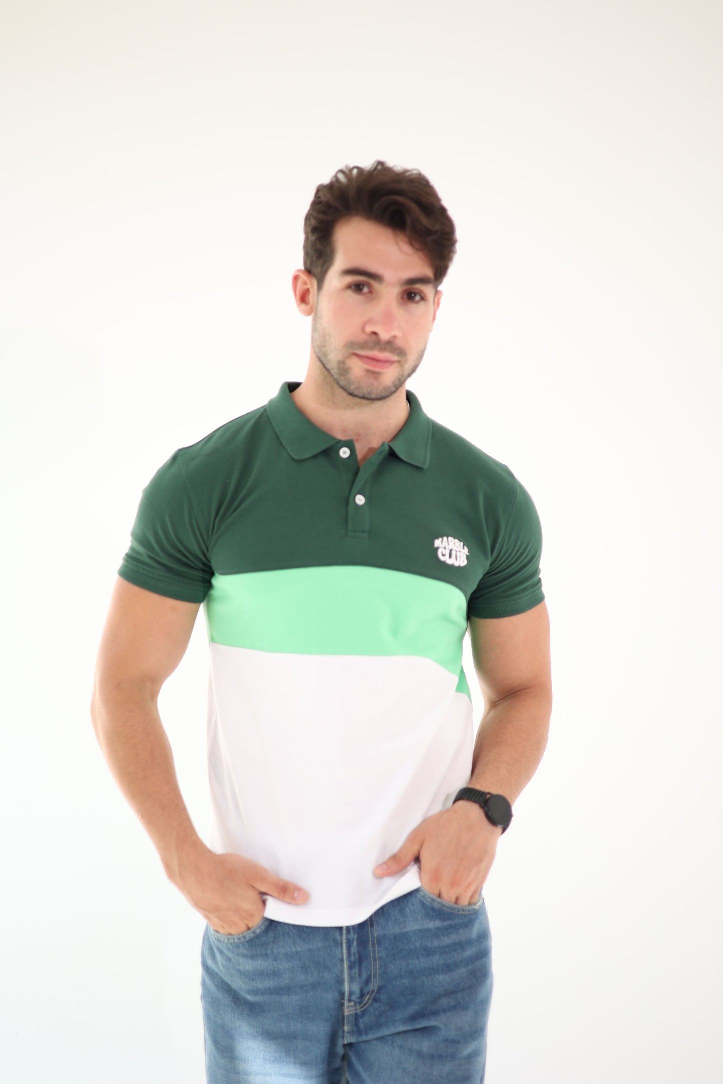Tri-Color Club Polo