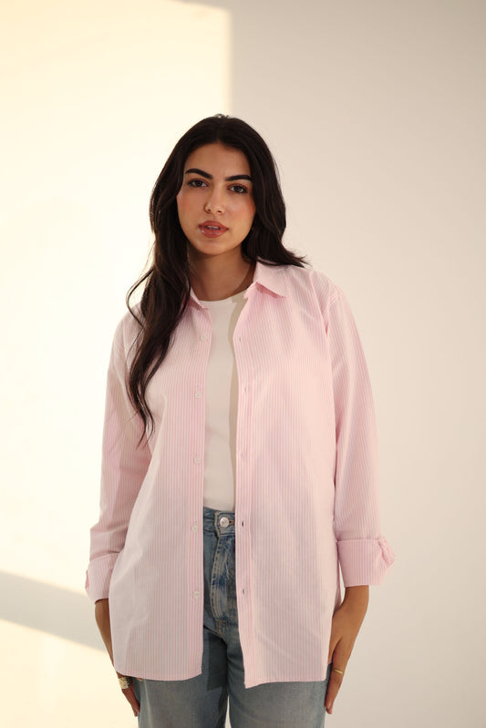 Pink Striped Shirt