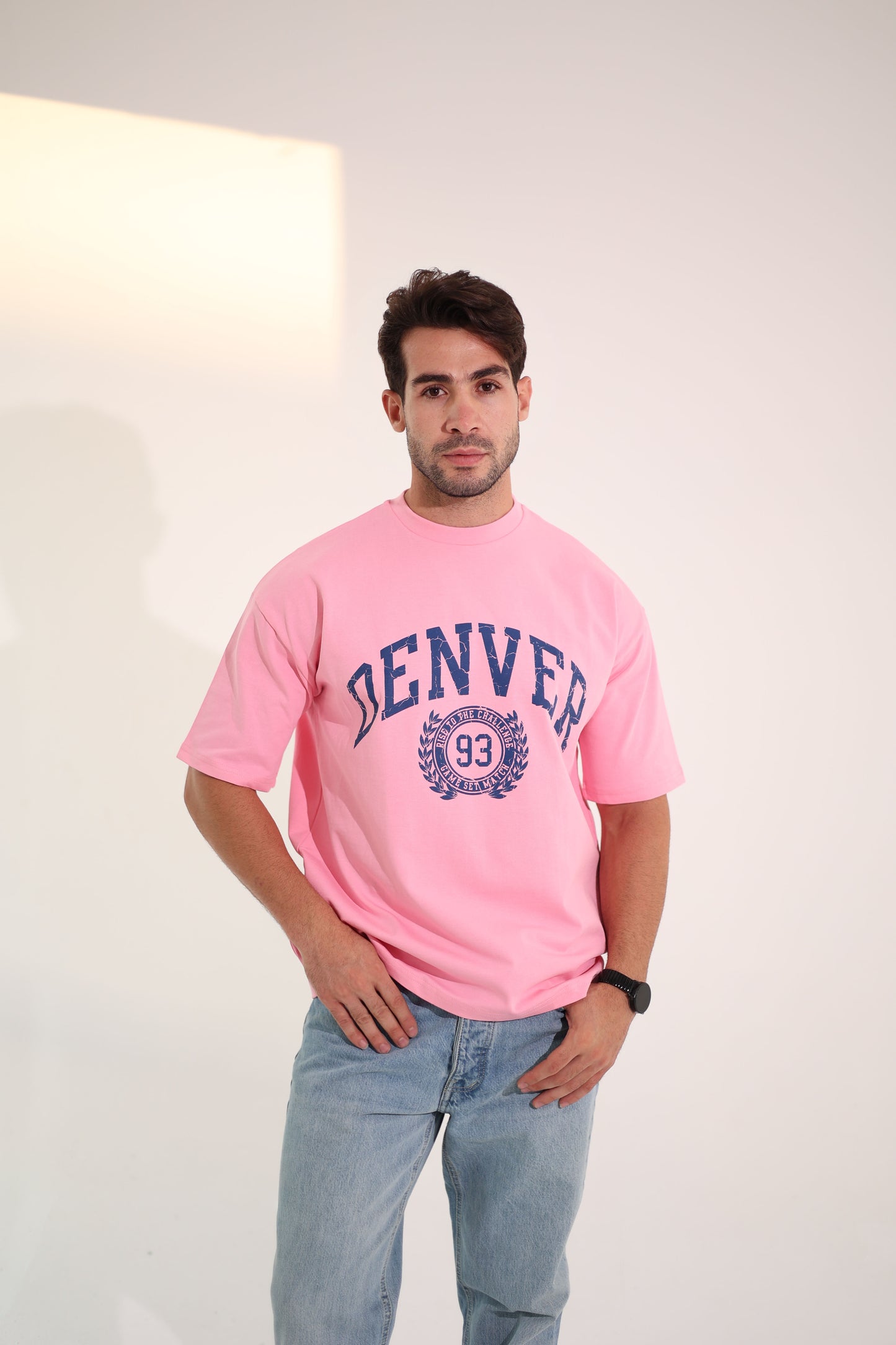 Printed Pink oversized T-shirt
