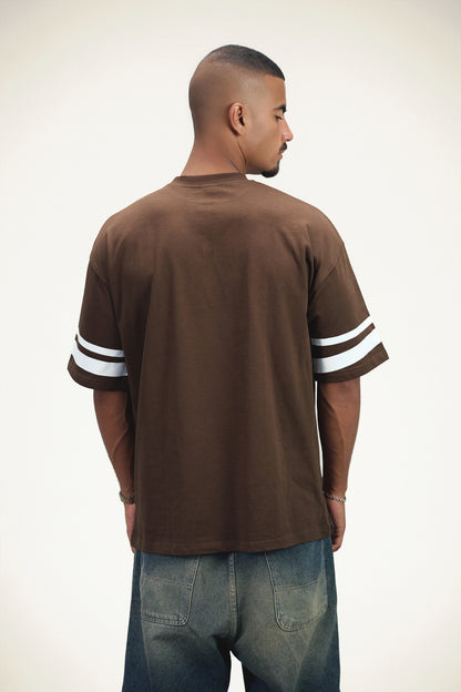 Vintage '53 Graphic Oversized Tee - Brown