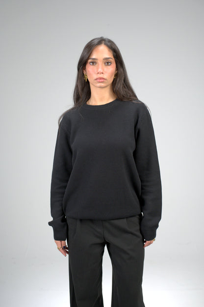 knitted Black sweater