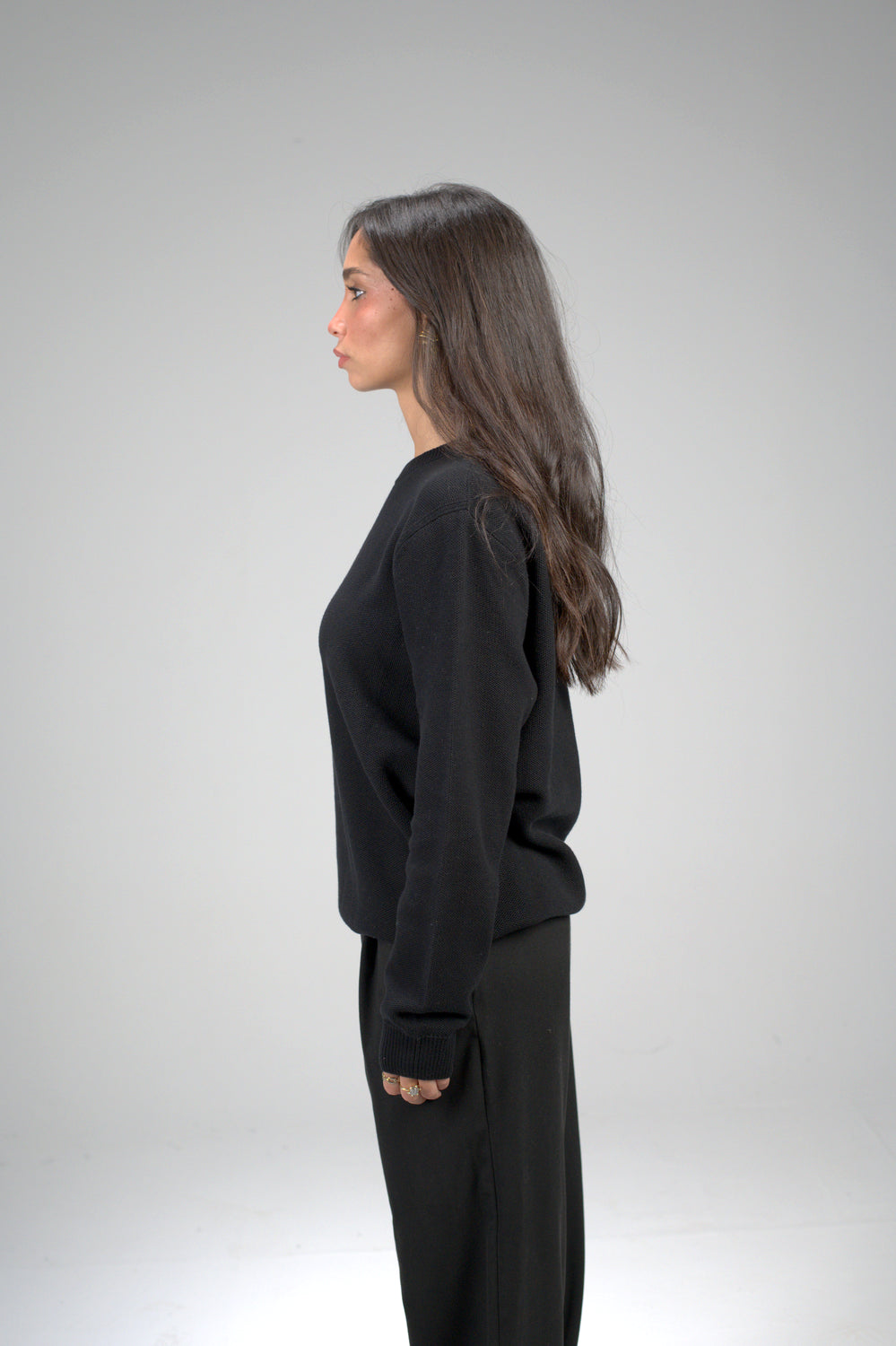 knitted Black sweater