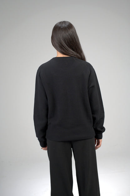 knitted Black sweater