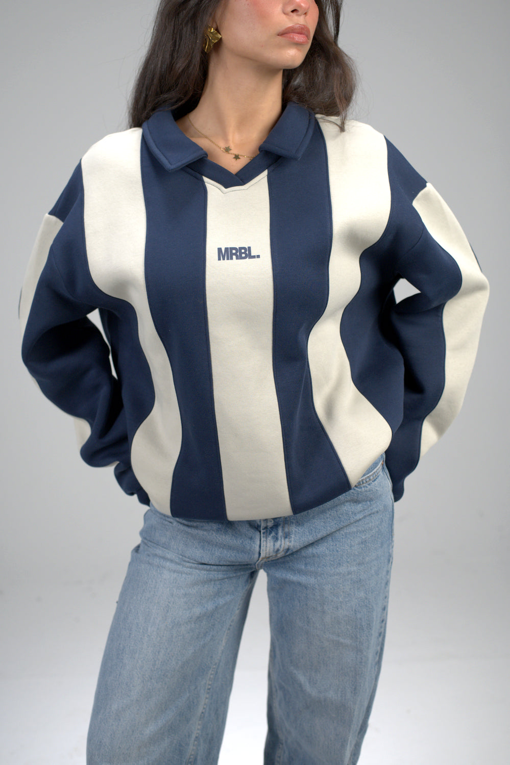 Marble Stripes (navy\Silver)