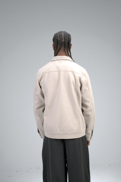 Beige Classic Street Jacket