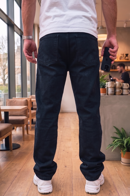 Baggy Denim Jeans - Black