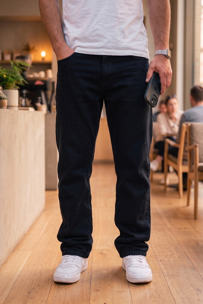 Baggy Denim Jeans - Black