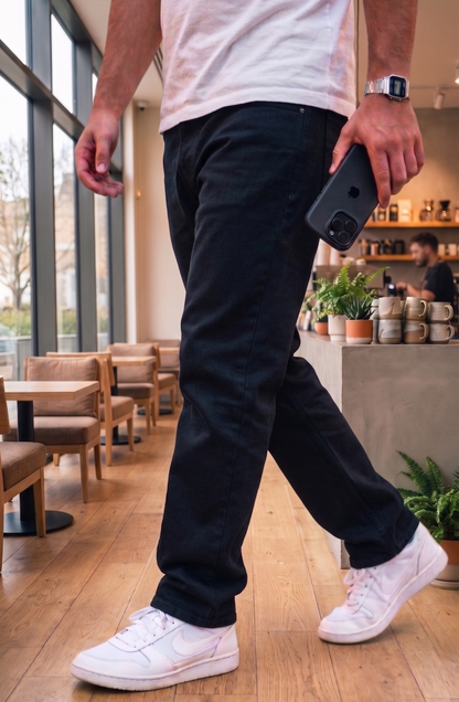 Baggy Denim Jeans - Black