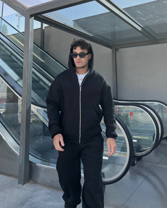 Oversized zip up hoodie