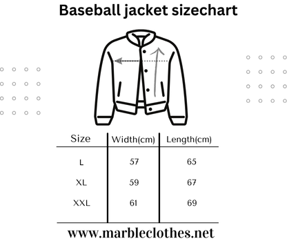 Relaxed baseball jacket