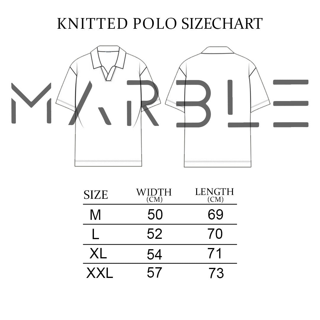 Dark Blue Knitted Polo