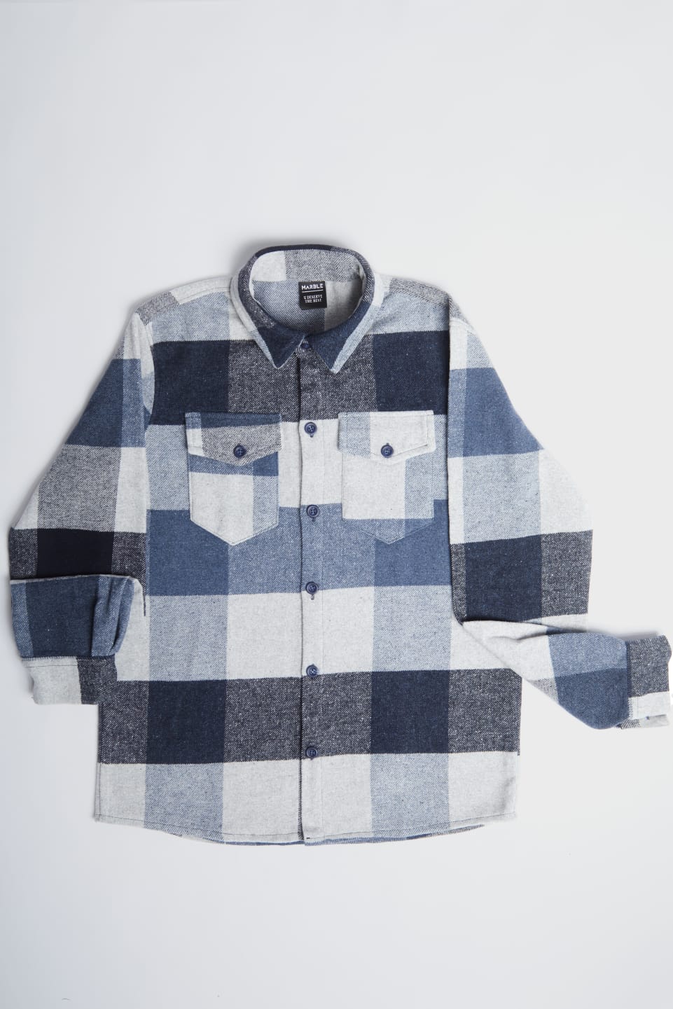 Blue Relaxed Fit Flannel shirt