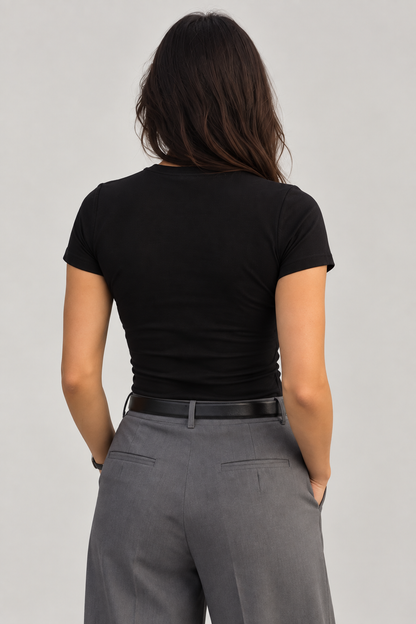 Black basic top