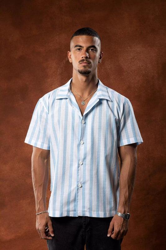 Summer blue stripped shirt