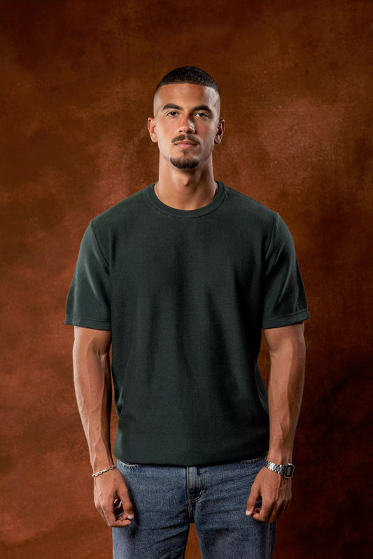 Dark Green knitted T-shirt