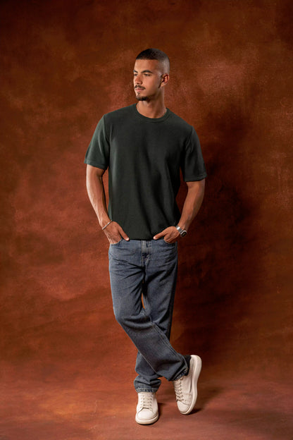 Dark Green knitted T-shirt
