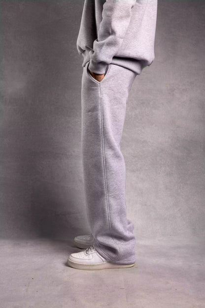 Gray wide leg pants unisex