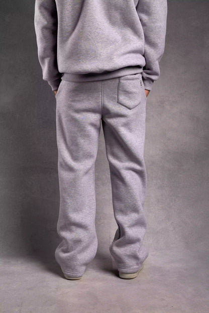 Gray wide leg pants unisex