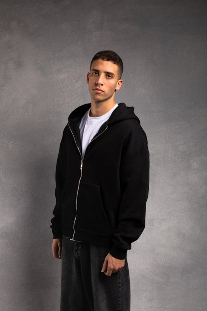 Oversized zip up hoodie