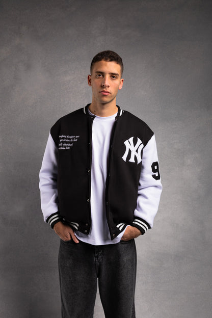 Relaxed baseball jacket