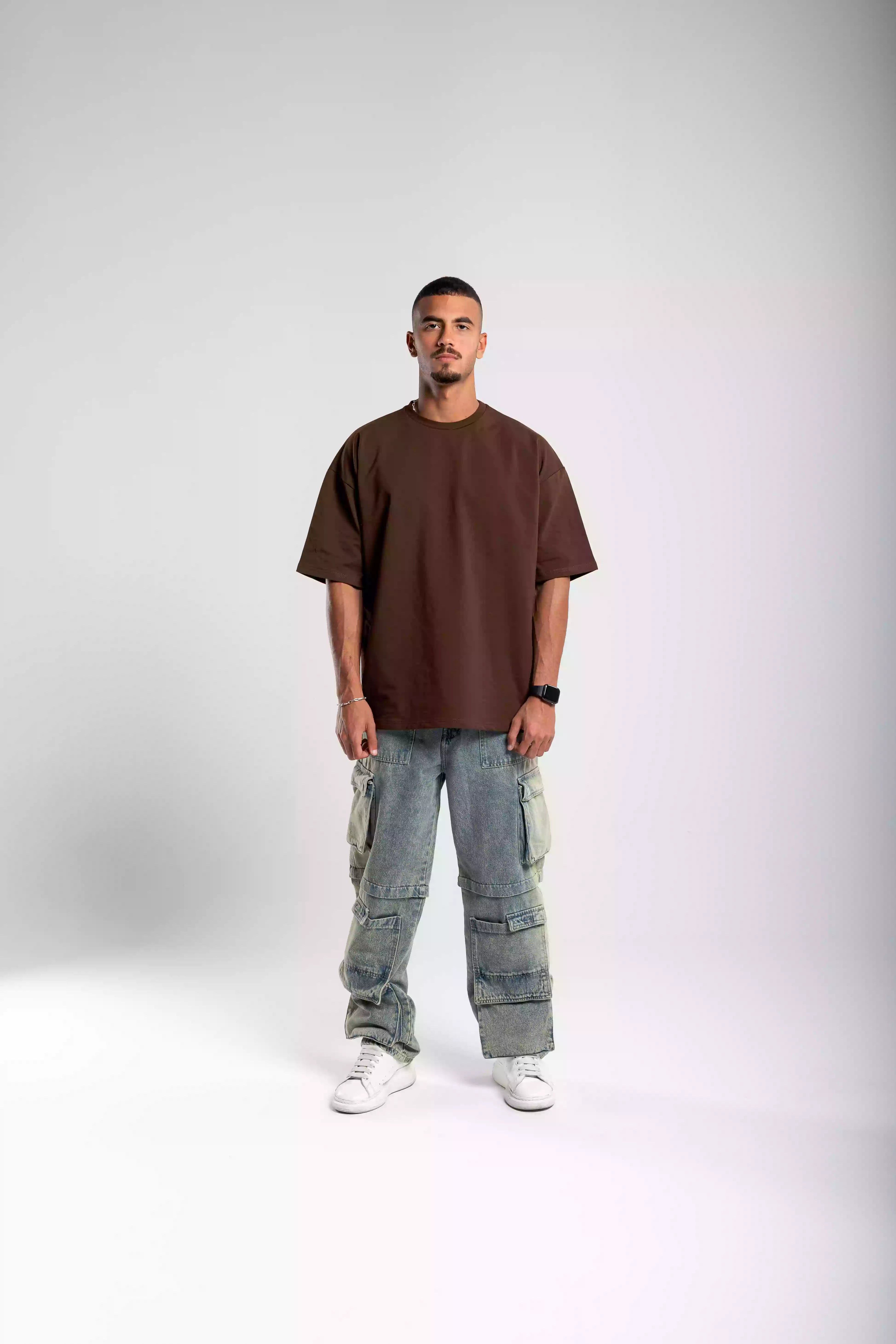 Plain Brown oversized T-shirt