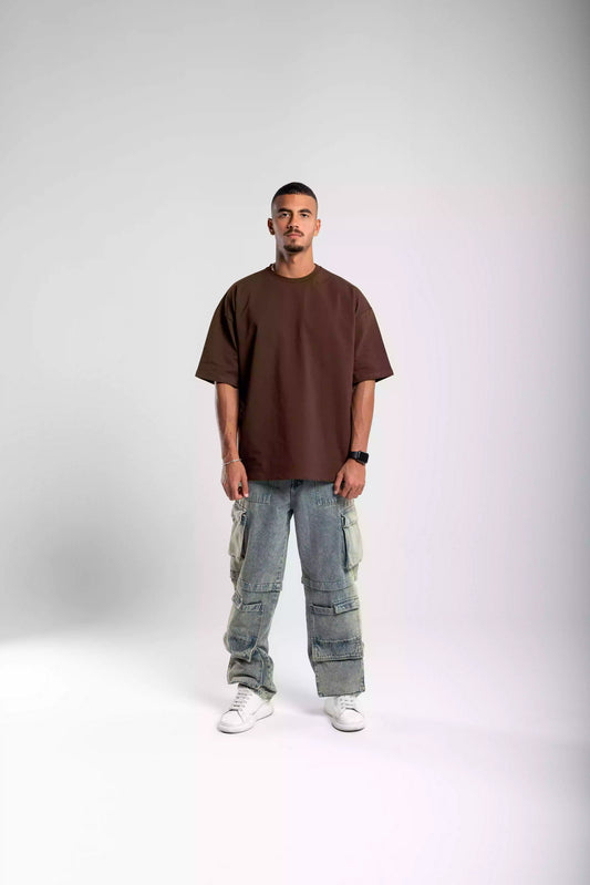 Plain Brown oversized T-shirt