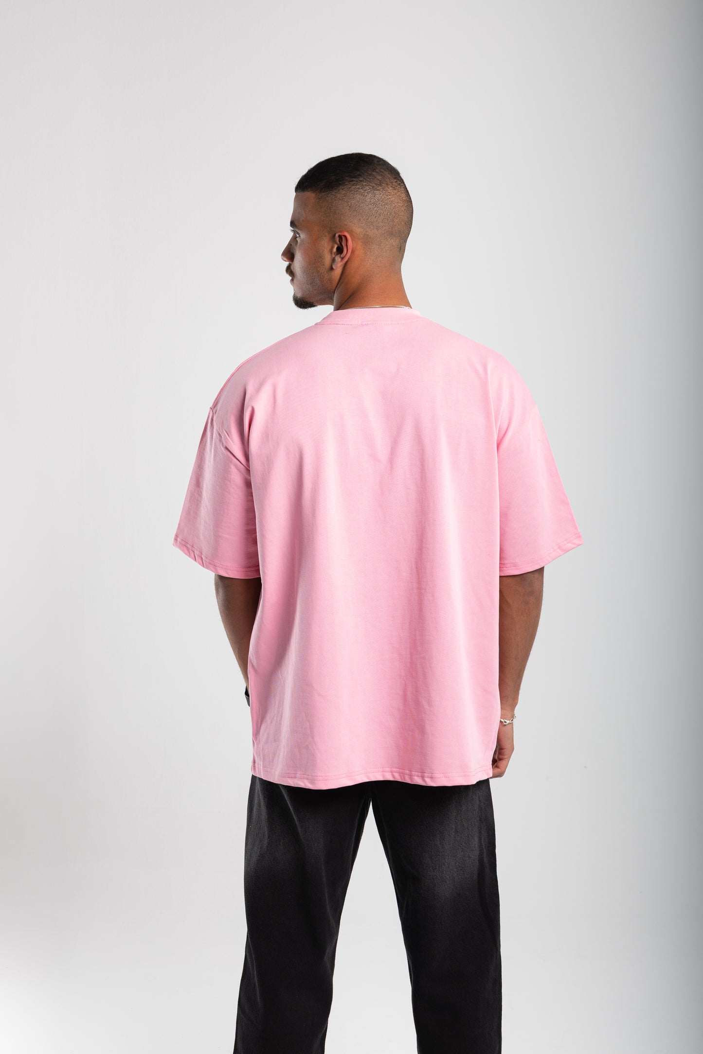 pink oversized T-shirt