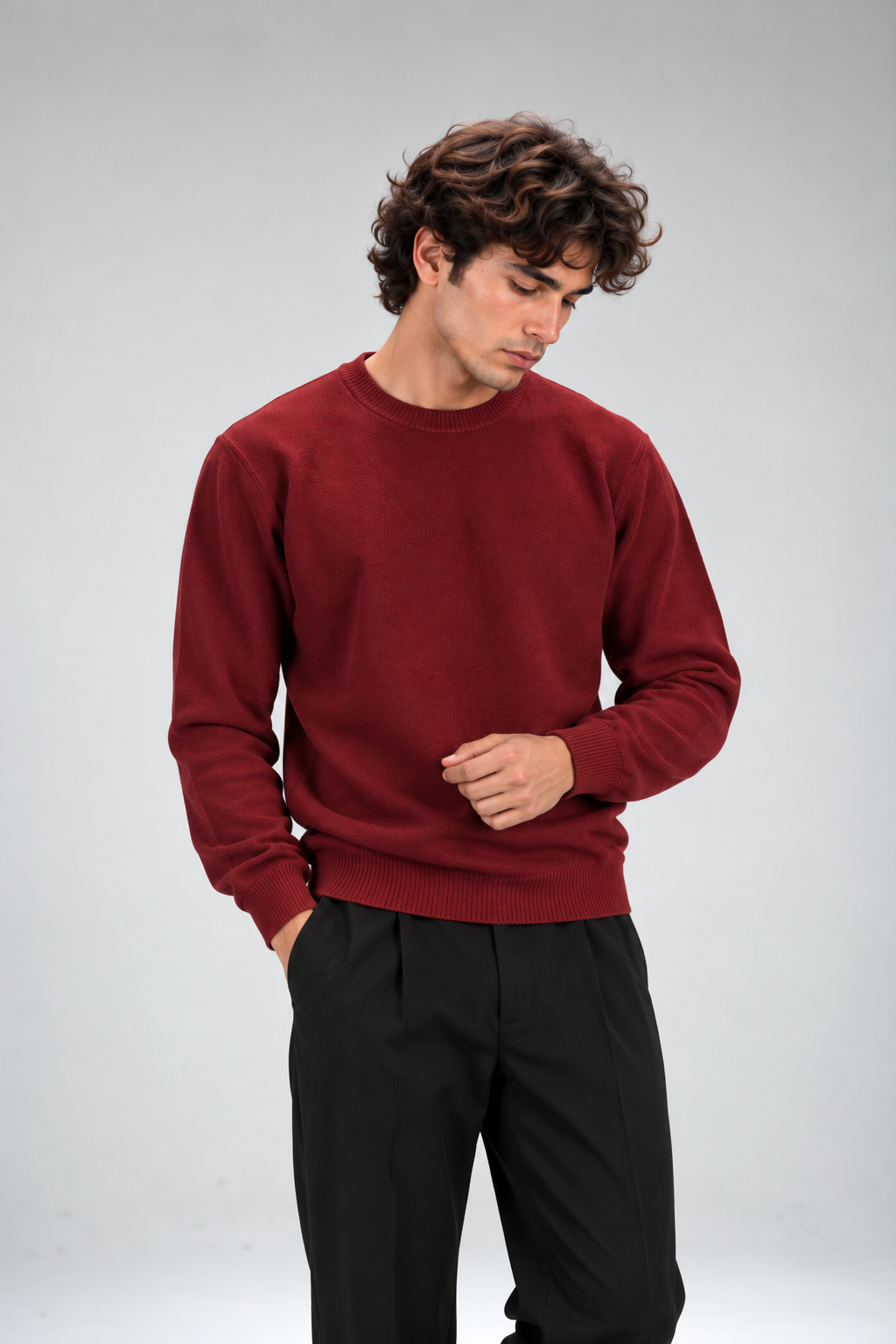 knitted Maroon sweater