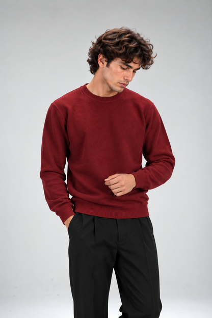 knitted Maroon sweater