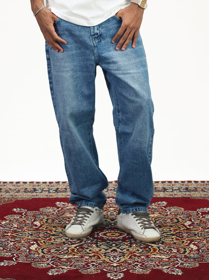 Baggy Denim Jeans - Ice Blue