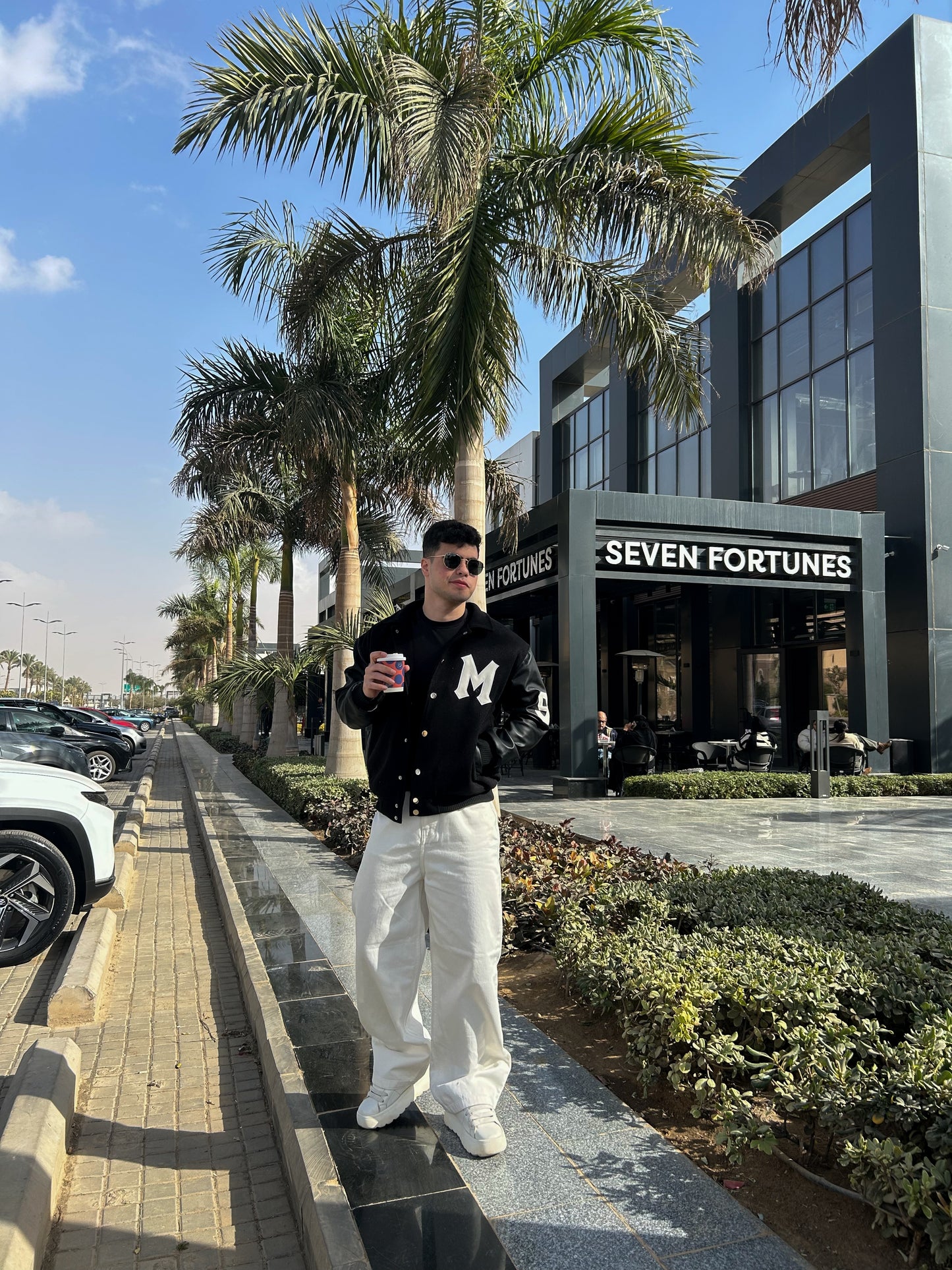 Varsity Jacket - Black/Off White