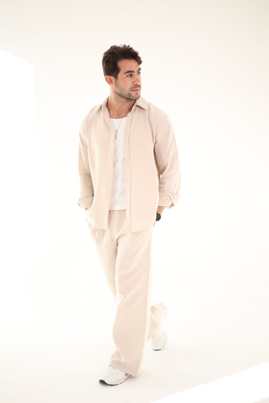 Beige Suit for Men
