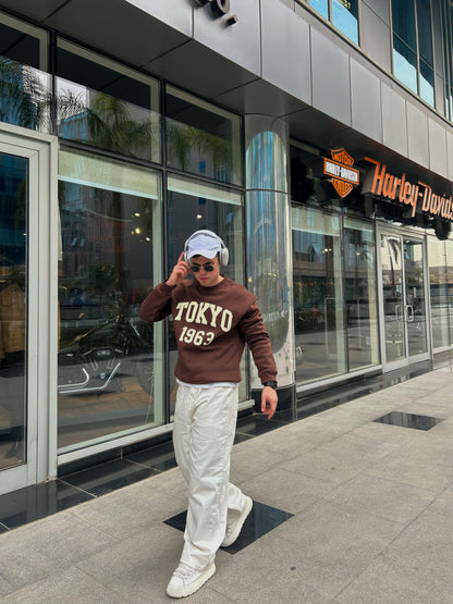 Tokyo 1963 Sweatshirt - Premium Brown
