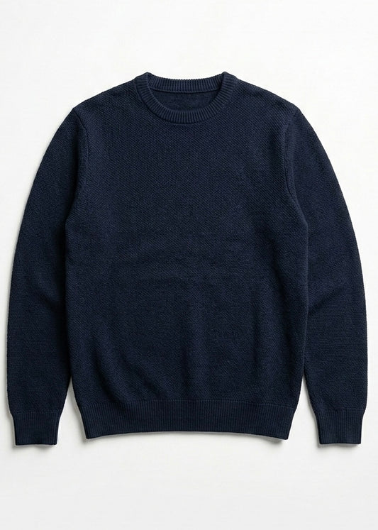 knitted Dark Blue sweater
