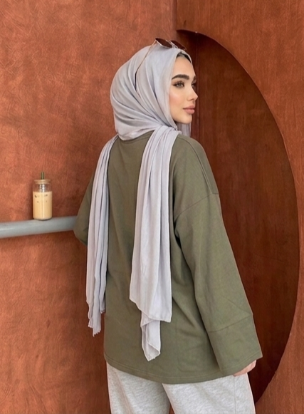 VETERINARY 53 Oversized Long Sleeve Tee - Army