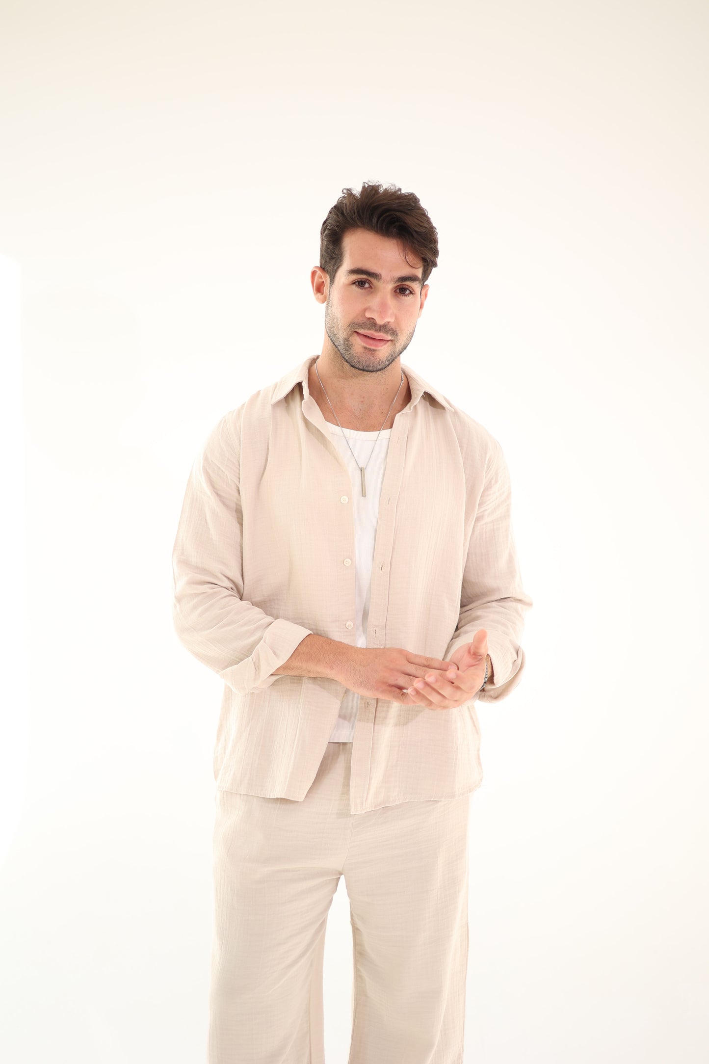 Beige Suit for Men