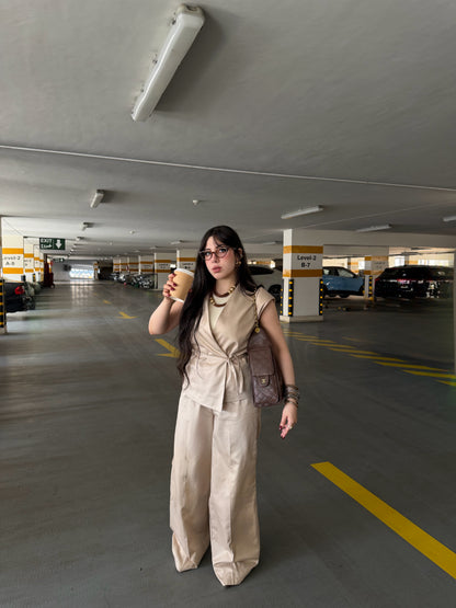 The Verona Tailored Beige Co-ord