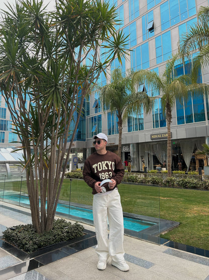 Tokyo 1963 Sweatshirt - Premium Brown