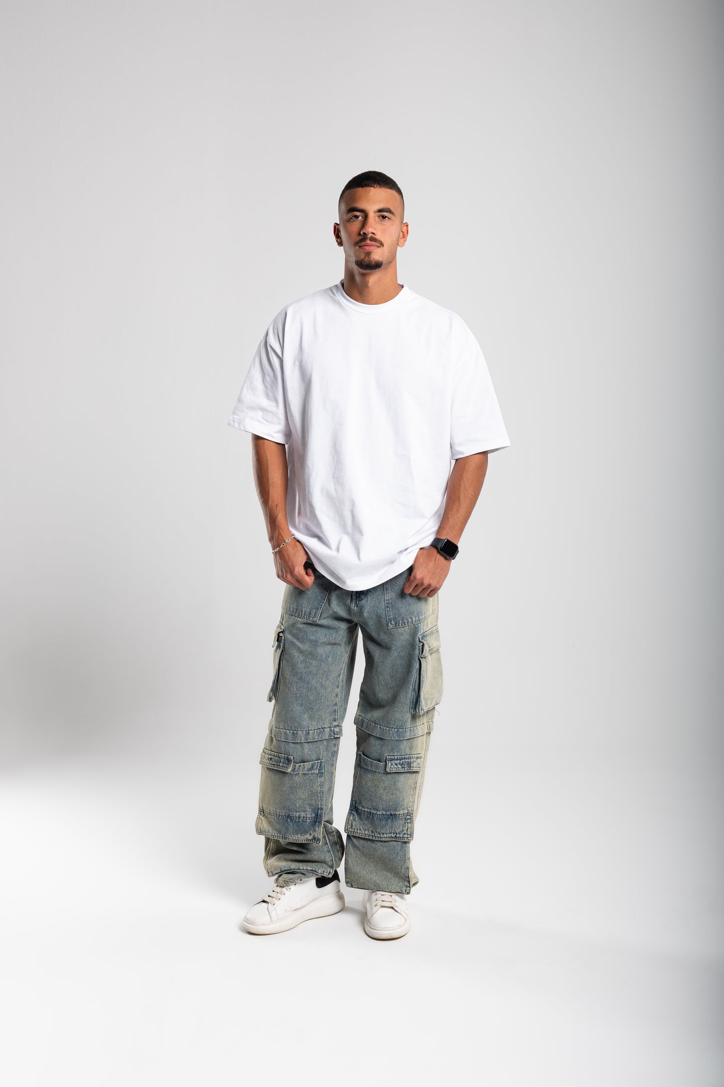 Plain white oversized t-shirt