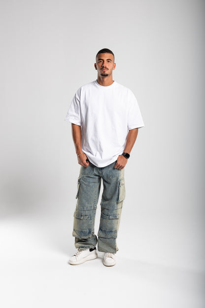 Plain white oversized t-shirt